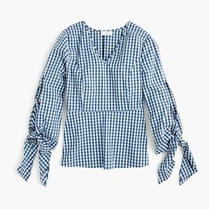 NEW J.Crew Universal Standard stretch gingham M